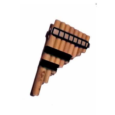 SEMI PROFESSIONAL ZAMPO�A ICA (ANDEAN PANPIPE) 18 Cm. - INTI MARKA