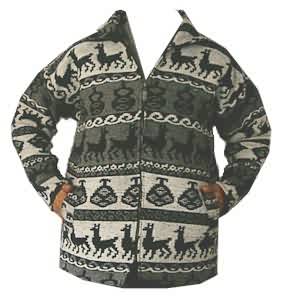 Alpaca and sheep wool jacket
