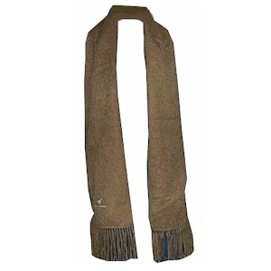 Scarf of artisan made alpaca yarn