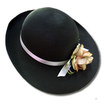 Women's hat - Visor style Wool Felt