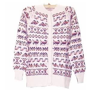 100% Alpaca cardigan with buttons for women