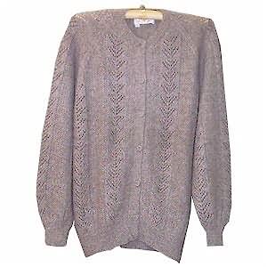 100% Alpaca cardigan with buttons for women