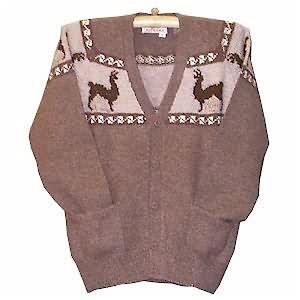 100% Alpaca cardigan for men