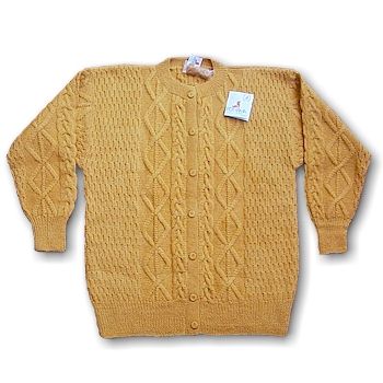 100% Alpaca cardigan with buttons for women