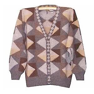 100% Alpaca cardigan with buttons for women