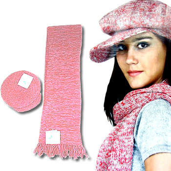 100% Alpaca French bonnet/Scarf