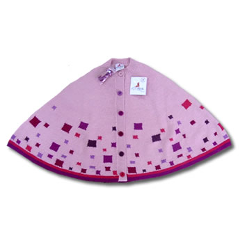 100% Alpaca Girl's Poncho